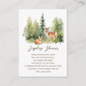 Carte D'accompagnement Affichage de cerf merveilleux de la forêt de douch (Devant)