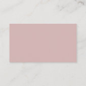 Carte D'accompagnement Affichage de douche bébé rose poussiéreux écriture (Dos)