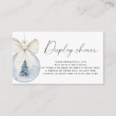 Carte D'accompagnement Affichage de douche de bow Evergreen d'hiver (Devant)