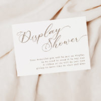 Affichage de douche de mariage écriture marron mod