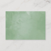 Carte D'accompagnement Affichage de douche de mariage eucalyptus géométri (Dos)