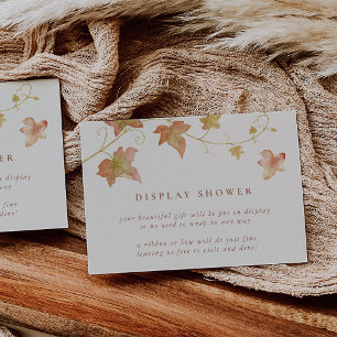 Carte D'accompagnement Affichage de feuilles d'automne qui tombent