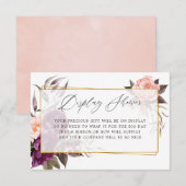 Carte D'accompagnement Affichage de la Fête des mariées géométrique borde (Devant / Derrière)