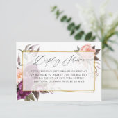 Carte D'accompagnement Affichage de la Fête des mariées géométrique borde (Debout devant)