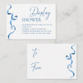 Carte D'accompagnement Affichage de mariage avec un nœud dessiné à la mai (Devant / Derrière)