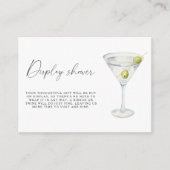 Carte D'accompagnement Affichage de mariage Dry Martini (Devant)
