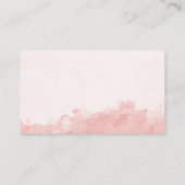 Carte D'accompagnement Afficher Douche Aquarelle Encre Laver Texture rose (Dos)