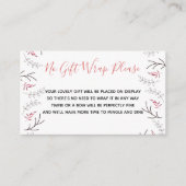 Carte D'accompagnement Afficher Douche Pas Envelopper Cadeau Poème Boisé  (Devant)