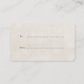 Carte D'accompagnement Afficher Douche Pas Envelopper Poème Citrus Orange (Dos)