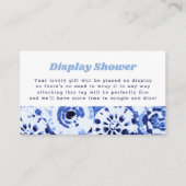 Carte D'accompagnement Afficher Douche sans Envelopper Teinture Bleu Shib (Devant)