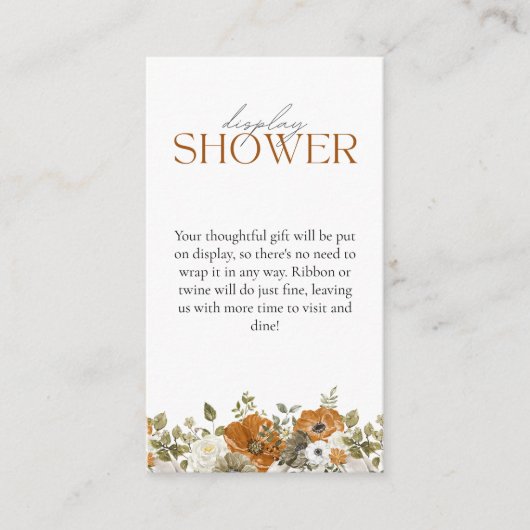 Carte D'accompagnement Afficher la douche chute dans l'amour Fête des mar (Devant)