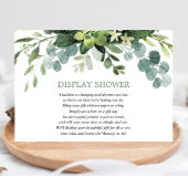 Carte D'accompagnement Afficher la douche Eucalyptus feuillage vert