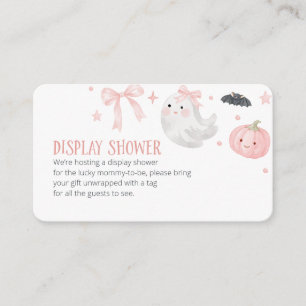 Carte D'accompagnement Afficher la Douche Halloween Baby Shower