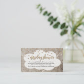 Carte D'accompagnement Afficher la douche Insertion pour l'invitation - R (Debout devant)