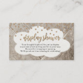 Carte D'accompagnement Afficher la douche Insertion pour l'invitation - R (Devant)