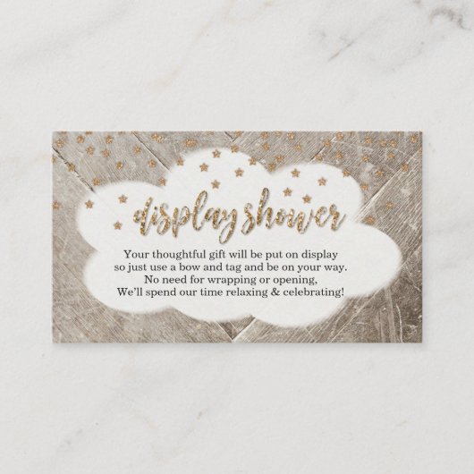 Carte D'accompagnement Afficher la douche Insertion pour l'invitation - R (Devant)