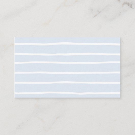 Carte D'accompagnement Afficher la Douche, Script, Hydrangea Bleu (Dos)