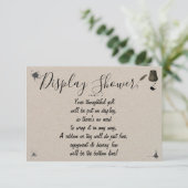 Carte D'accompagnement Afficher le stylo Wedding shower nuptial et Inkwel (Debout devant)