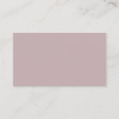 Carte D'accompagnement Afficher une douche Mauve Poussiéreuse Bold Script (Dos)