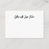 Carte D'accompagnement Afficheur Moderne et Polyvalent, Cadeau de Mariage (Dos)