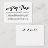 Carte D'accompagnement Afficheur moderne et polyvalent, Carte-cadeau de d (Devant / Derrière)