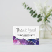 Carte D'accompagnement *~* AGATE Galaxy QR MERCI LOGO Review AP8 (Debout devant)