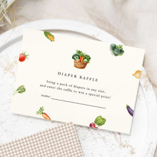 Carte D'accompagnement Agriculteurs Cultivés localement Baby shower Déche