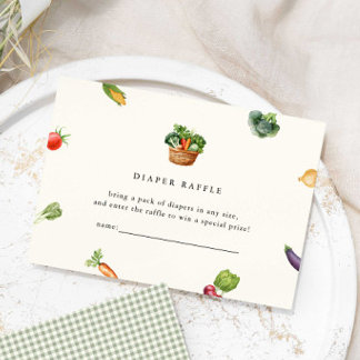 Carte D'accompagnement Agriculteurs Cultivés localement Baby shower Déche