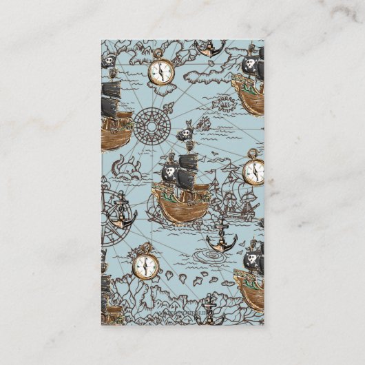 Carte D'accompagnement Ahoy C'est un garçon Baby shower pirate Apportez u (Dos)