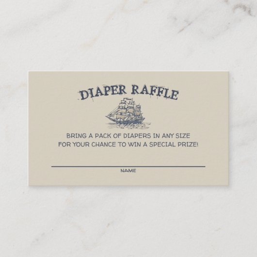 Carte D'accompagnement Ahoy C'est un garçon diaper tomle bébé nautique vi (Devant)