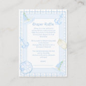 Carte D'accompagnement Ahoy C'est un garçon Nautical Diaper Raffle (Devant)