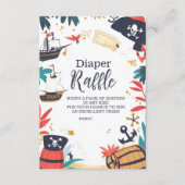 Carte D'accompagnement Ahoy C'est un garçon Pirate Ship Nautical Diapper  (Devant)