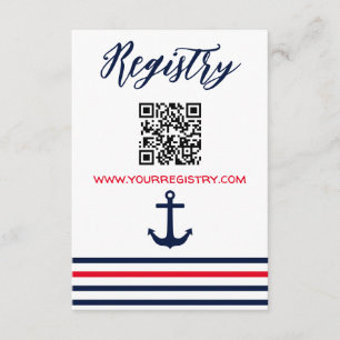Carte D'accompagnement Ahoy C'est un garçon ! Registre des Baby showers n