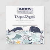 Carte D'accompagnement Ahoy C'est un petit Baby shower Déchets Raffle (Devant)