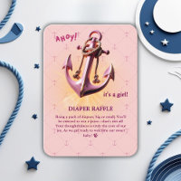 Ahoy rose moderne ! Ancre Baby shower nautique
