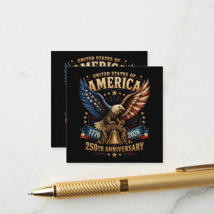Carte D'accompagnement Aigle du 250e anniversaire des États-Unis d'Amériq