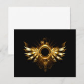 Carte D'accompagnement Ailes Steampunk (Devant / Derrière)