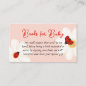 Carte D'accompagnement Aimer bug mignon coccinelle baby shower demande de (Devant)