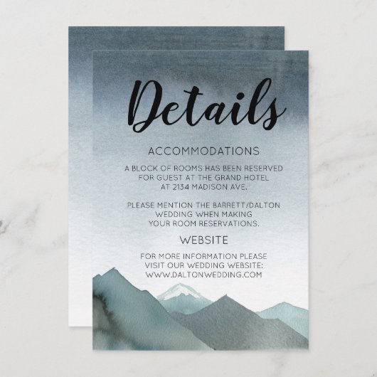 Carte D'accompagnement Aimer de bâti (Devant / Derrière)