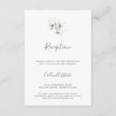 Carte D'accompagnement Air Greenery & Gold Mariage Réception Insertion Ca (Devant)