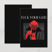 Carte D'accompagnement Aist Goat Satan Baphomet GIft (Devant / Derrière)
