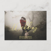 Carte D'accompagnement Ajouter un code QR Mariage photo (Devant)