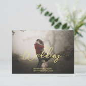 Carte D'accompagnement Ajouter un code QR Mariage photo (Debout devant)