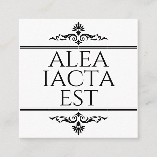 Carte D'accompagnement Alea Iacta Est (Devant)