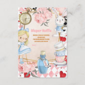 Carte D'accompagnement Alice au pays des merveilles tombole (Devant)