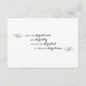 Carte D'accompagnement Alice in Wonderland Instructions insérer (Devant)