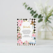 Carte D'accompagnement Alice rose dans Wonderland Tea Party Détails (Debout devant)