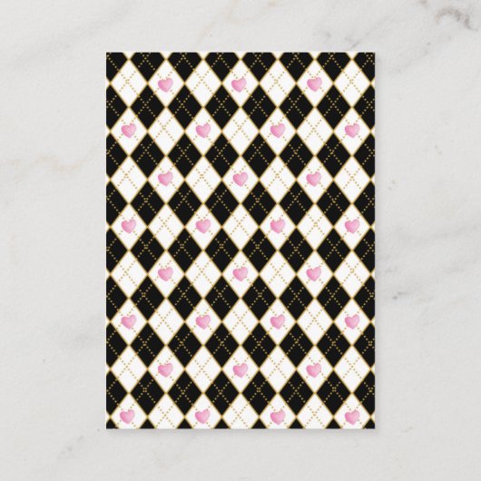 Carte D'accompagnement Alice rose dans Wonderland Tea Party Détails (Dos)