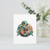 Carte D'accompagnement Alien et Pug (Debout devant)