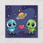 Carte D'accompagnement Alien Love Buddies (Dos)